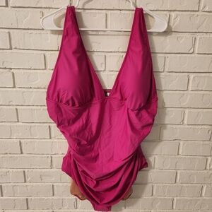 J. Crew Hot Pink One-Piece Swimsuit